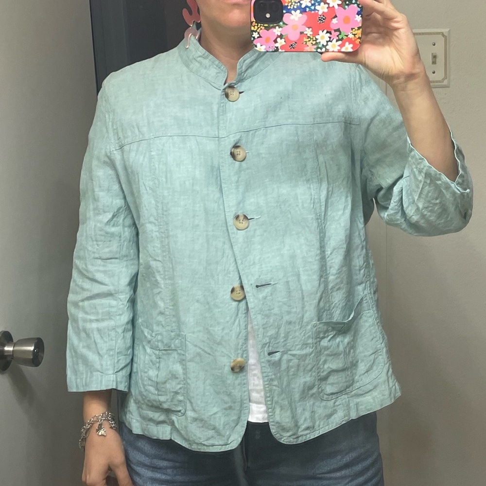 100% Linen Jacket - Picture 9 of 11